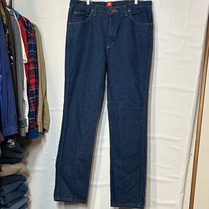 Wrangler Dark Blue Straight Jeans 38x36